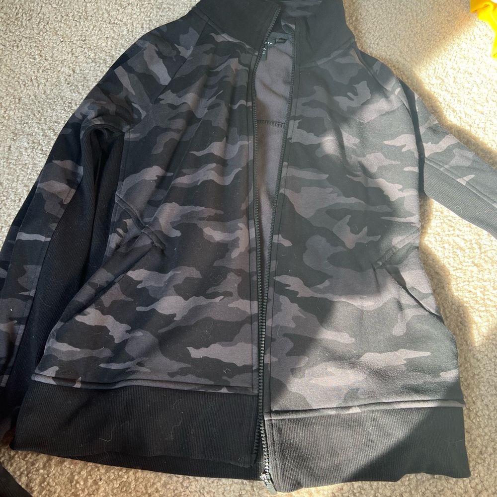 camo athleta zipup